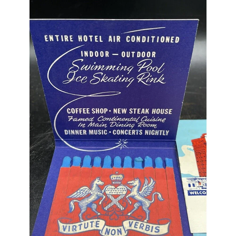 Vintage The Shelburne Hotel Atlantic City NJ Large Matchbook Matches : Telephone